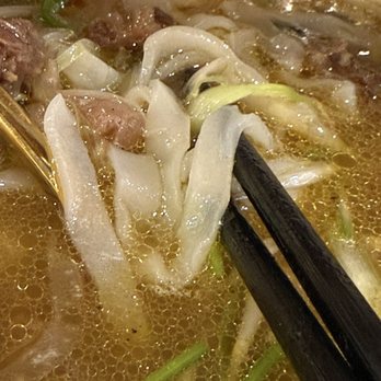 Pho 99 - close up of the noodles in my pho. - Vietnamese Near Me - Rego Park, New York