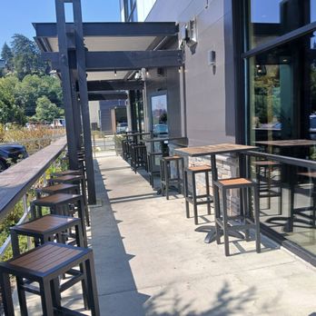 7 Devils Waterfront Alehouse - Outdoor seating. The water is behind me - Seafood Near Me - Coos Bay, Oregon 7 Devils Waterfront Alehouse - Outdoor seating. The water is behind me - Seafood Near Me - Coos Bay, Oregon