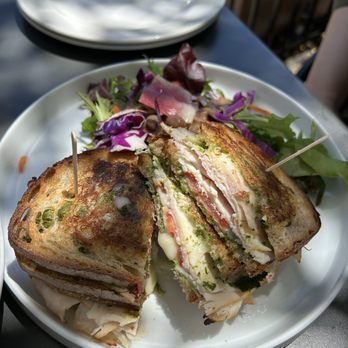 The Press - Smoked turkey pesto panini - Coffee & Tea Near Me - Livermore, California The Press - Smoked turkey pesto panini - Coffee & Tea Near Me - Livermore, California