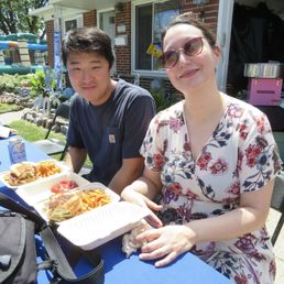 Guests enjoying their meals. Guests enjoying their meals.