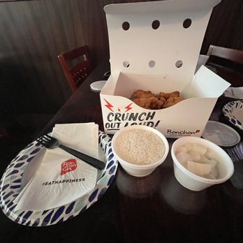Bonchon Manassas - Soy garlic tenders, white rice, radish - Chicken Wings Near Me - Manassas, Virginia