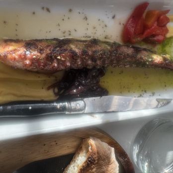 Nisi Estiatorio - Giant grilled octopus for $24 - Greek Near Me - Astoria, New York