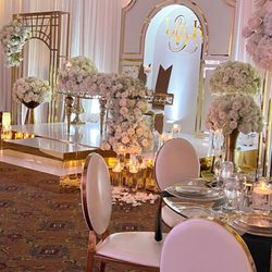 KGT Designs & Rentals - We transform the ballroom at Crest Hollow for a Wedding September 2024