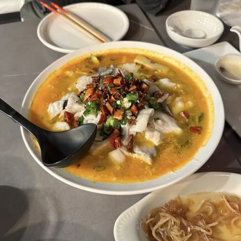 Wu's Fish House - Black cod spicy and sour fish soup - Seafood Near Me - Edison, New Jersey