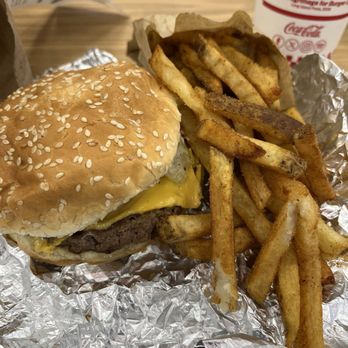 Five Guys - Cheeseburger fries and drink. It's called a Classic for only $13.99. - Burgers Near Me - Ashland, Virginia Five Guys - Cheeseburger fries and drink. It's called a Classic for only $13.99. - Burgers Near Me - Ashland, Virginia