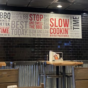 Sonny's BBQ - a sign in a restaurant - Barbeque Near Me - Orange Park, Florida