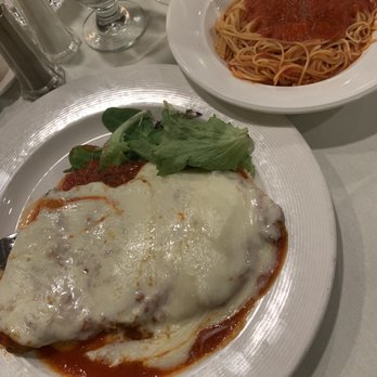 Buon Amici - Chicken Parmigiana with side of angel hair - Italian Near Me - White Plains, New York Buon Amici - Chicken Parmigiana with side of angel hair - Italian Near Me - White Plains, New York