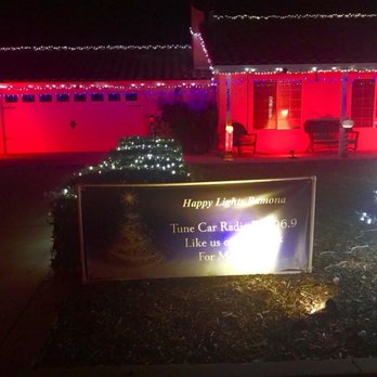 Happy Lights Ramona - Tune in to 106.9 FM to listen to the music and watch the show. - Holiday Decorations Near Me - Ramona, California Happy Lights Ramona - Tune in to 106.9 FM to listen to the music and watch the show. - Holiday Decorations Near Me - Ramona, California