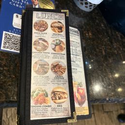 Menu lunch specials Menu lunch specials