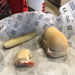 Jimmy John's - Sullivan recommended me the $8.99 #4 TURKEY TOM with the pickle instead of chips!!! Best meal before I see The Wallflowers tonight!!!