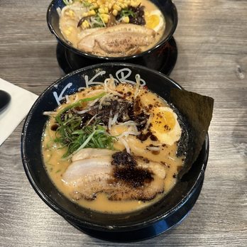 Kokoro Ramen - Black Garlic Pork Ramen and Miso Ramen - Ramen Near Me - Milpitas, California