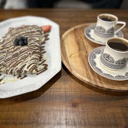 Habibi Cafe & Sweets - Turkish coffee and Crepes ( strawberry banana)