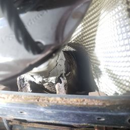 Converter not bolted as stated.  Only welded and patched up with CEMENT and now falling apart and leaking.