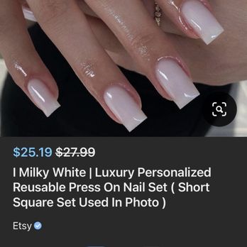 Bella Nails & Spa Red Oak - This is what i asked for a milky white, square nail - Nail Salons Near Me - Red Oak, Texas Bella Nails & Spa Red Oak - This is what i asked for a milky white, square nail - Nail Salons Near Me - Red Oak, Texas