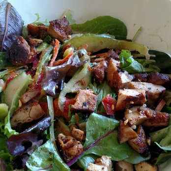 Green Tomato Grill - Thai chicken salad. Tasty dressing - New American Near Me - Brea, California Green Tomato Grill - Thai chicken salad. Tasty dressing - New American Near Me - Brea, California