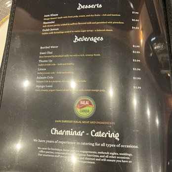 Charminar - Menu - Indian Near Me - Fremont, California