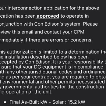 Tesla Energy Solar - Utility company's approval of the intersection application to operate the solar power system. - Solar Installation Near Me - Sacramento, California