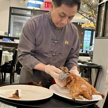 Hwa Yuan - Chef carving the duck - Chinese Near Me - New York, New York Hwa Yuan - Chef carving the duck - Chinese Near Me - New York, New York