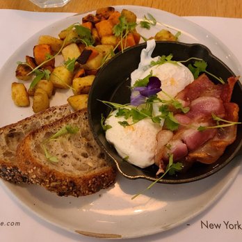 Ol Days - Eggs Any Style - Poached, added bacon - Breakfast & Brunch Near Me - New York, New York Ol Days - Eggs Any Style - Poached, added bacon - Breakfast & Brunch Near Me - New York, New York
