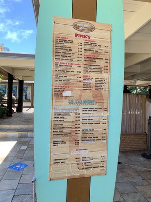 Menu photo 1 Pink's Hot Dogs Waimanalo, HI