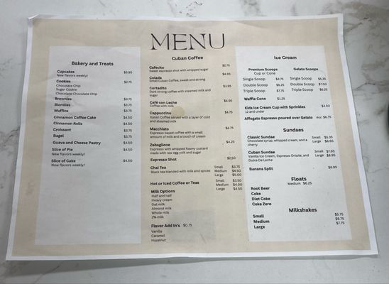 Menu photo 1 Crooked Bean Cafe Babson Park, FL
