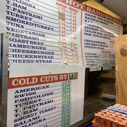 Puchu's Grocery and Deli - Menu board