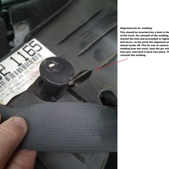 Alabama Glastek - Bent plastic retainer - Windshield Installation & Repair Near Me - Birmingham, Alabama Alabama Glastek - Bent plastic retainer - Windshield Installation & Repair Near Me - Birmingham, Alabama