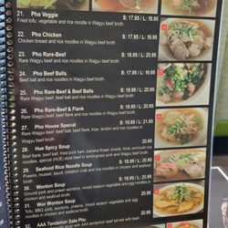 Hoang Gia Vietnamese Cuisine - Vietnamese soup/pho menu