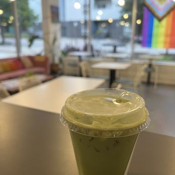 Willow Coffee - Matcha latte with tropical rum foam - Cafes Near Me - Oklahoma City, Oklahoma