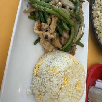 Yummy Cafe - String Beans with Chicken, and fried rice. - Chinese Near Me - Sacramento, California