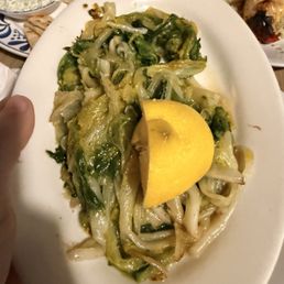 Wild Greens (needed salt, they were flavorless)