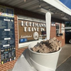 Hoffman's Drive In - "swirl" concrete with waffle cone pieces