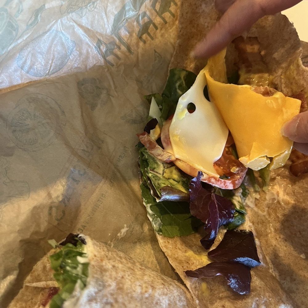 McAlister's Deli - "Club wrap" with NO meat. - Delis Near Me - Rosenberg, Texas