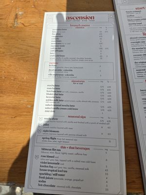 Menu photo 2 Ascension Coffee - Fort Worth Fort Worth, TX