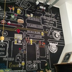 Brick Hostel - Parede de giz com mapa da região ajudou muito!!