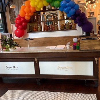 Screen Door Pearl District - Entrance decor during pride weekend - Southern Near Me - Portland, Oregon