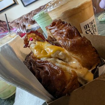 Just Cuz Cafe - Bacón egg cheese sandwich - Cafes Near Me - Lacey, Washington Just Cuz Cafe - Bacón egg cheese sandwich - Cafes Near Me - Lacey, Washington