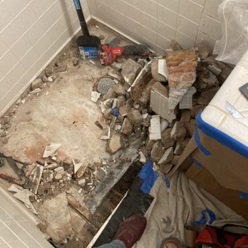 Joey's Handyman Services - Shower floor demo - Handyman Near Me - Mustang, Oklahoma Joey's Handyman Services - Shower floor demo - Handyman Near Me - Mustang, Oklahoma