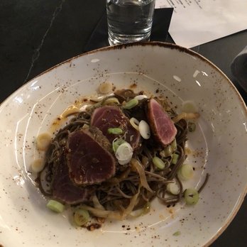 One Twenty Three Tavern - Seared tuna with cold soba noodles - New American Near Me - Grand Rapids, Michigan One Twenty Three Tavern - Seared tuna with cold soba noodles - New American Near Me - Grand Rapids, Michigan