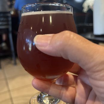 Brody's Burgers & Beer - Russian River Supplication,  which is a sour brown ale aged in Pinot noir barrels with sour cherries. - Burgers Near Me - Jamul, California