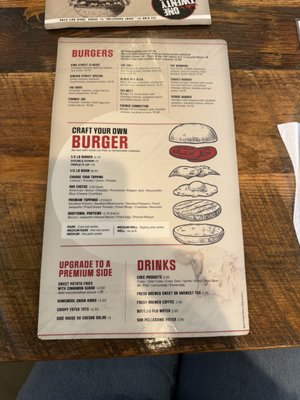 Menu photo 2 One Twenty Three Burger House Saint Augustine, FL
