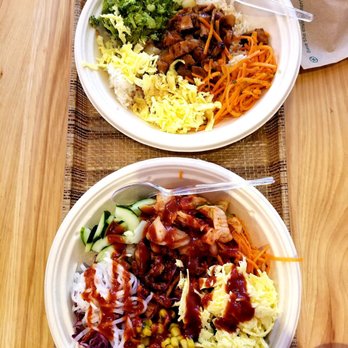 BIBIBOP Asian Grill - Two rice bowls - Asian Fusion Near Me - Silver Spring, Maryland