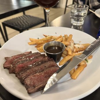 Louie’s on 2nd - Steak Frites w/ Parmesan Fries, delicious. - American Near Me - Long Beach, California Louie’s on 2nd - Steak Frites w/ Parmesan Fries, delicious. - American Near Me - Long Beach, California