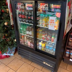 Dunkin' - They serve a variety of beverages from a fridge separate from the other products they serve behind the counter.