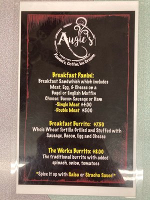 Menu photo 1 Augie's Orofino, ID