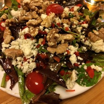 Blue Line Pizza - Small mixed salad - look at all the walnuts! - Pizza Near Me - Mountain View, California Blue Line Pizza - Small mixed salad - look at all the walnuts! - Pizza Near Me - Mountain View, California