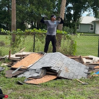 Florida Wildlife and Pest Management - Daniel flexing after demolishing a shed that was structurally unsound and loaded with rats. - Pest Control Near Me - Melbourne, Florida Florida Wildlife and Pest Management - Daniel flexing after demolishing a shed that was structurally unsound and loaded with rats. - Pest Control Near Me - Melbourne, Florida