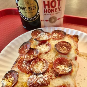 Good Pie - Pepperoni and cheese with their Mikes Hot Honey! - Pizza Near Me - Las Vegas, Nevada