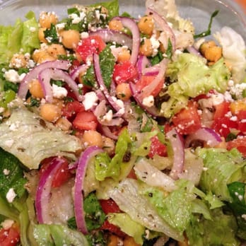 Kebab Gyros - Greek salad with chick peas - Mediterranean Near Me - Nashville, Tennessee