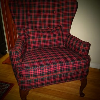Elegant Design Interiors - Wingback chair in McDonald Clan Tartan fabric. - Fabric Stores Near Me - Burbank, California Elegant Design Interiors - Wingback chair in McDonald Clan Tartan fabric. - Fabric Stores Near Me - Burbank, California